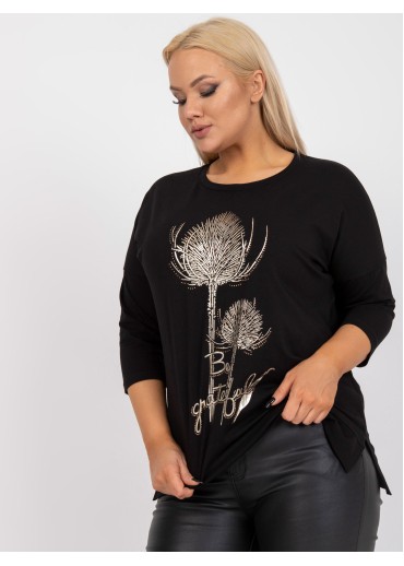 Čierne tričko s potlačou