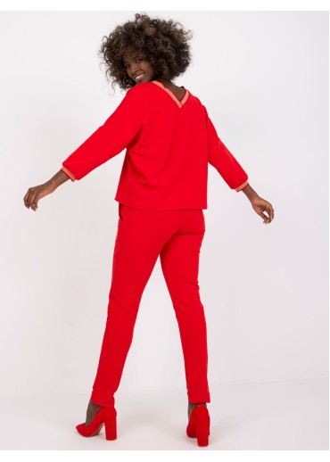 Červená tepláková súprava