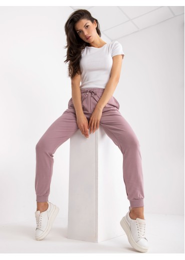 Tmavopúdrovo ružové tepláky