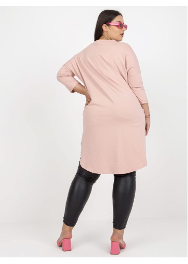 Púdrovo ružová tunika