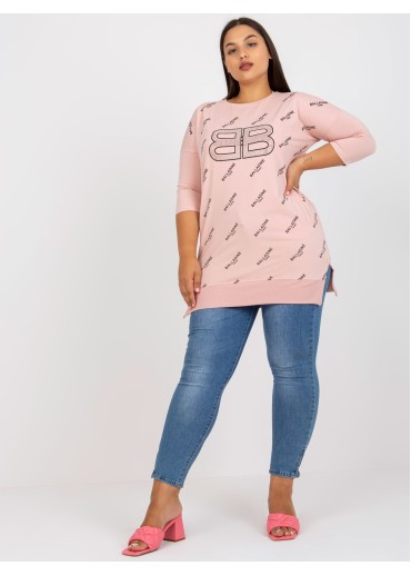 Púdrovo ružová tunika