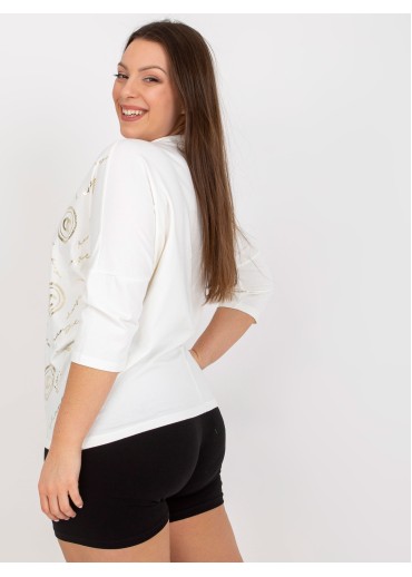 Smotanovo biele tričko s potlačou