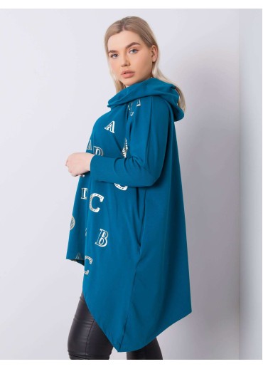 Zelená tunika s kapucňou