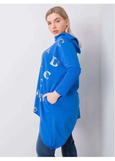 Modrá tunika s kapucňou