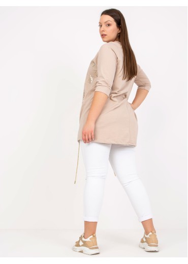 Béžovo hnedá tunika