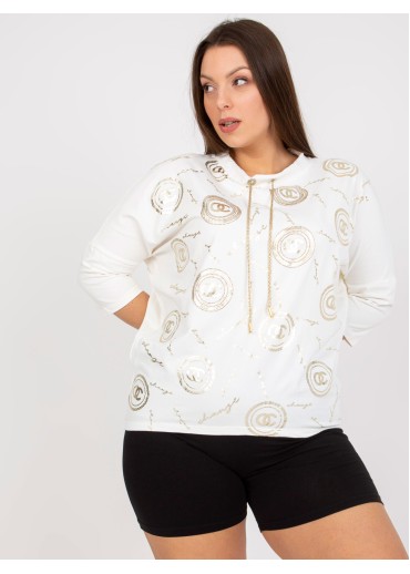 Smotanovo biele tričko s potlačou