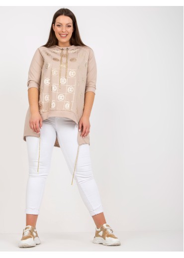 Béžovo hnedá tunika