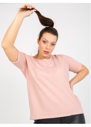 Púdrovo ružové basic tričko