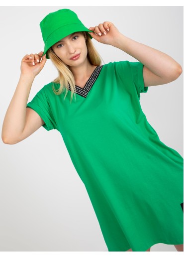 Zelené predĺžené tričko