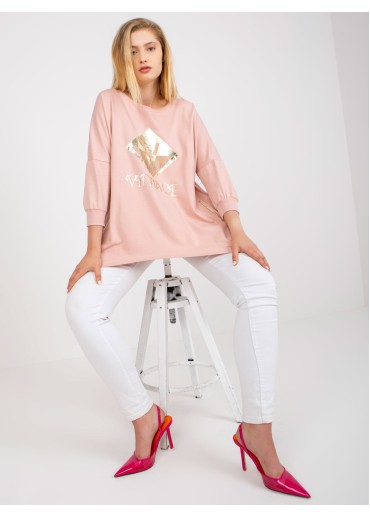 Púdrovo ružová tunika