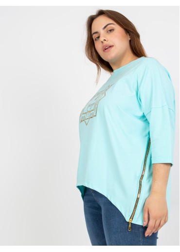 Svetlozelené tričko s potlačou