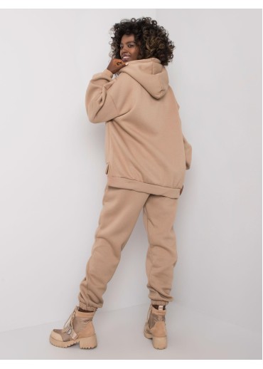 Béžovo hnedá tepláková súprava