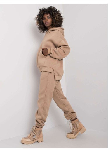 Béžovo hnedá tepláková súprava