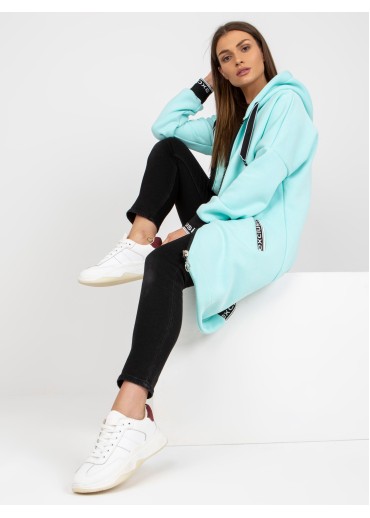 Svetlozelená asymetrická mikina