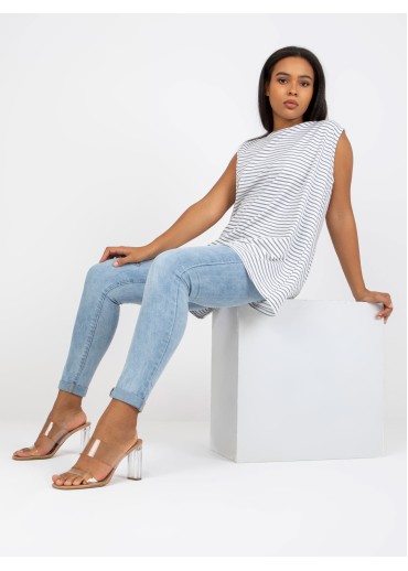 Svetlomodrý pruhovaný top