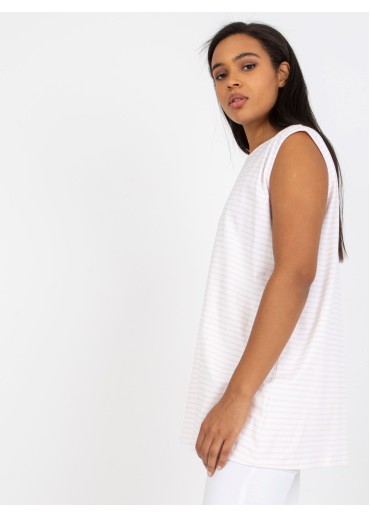 Ružový pruhovaný top