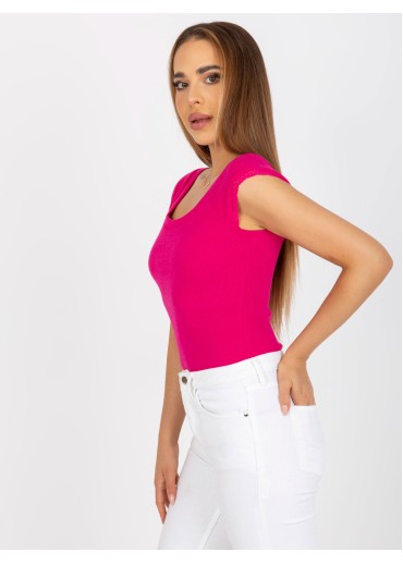 Fuchsiovo ružové tričko
