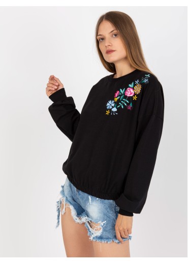 Čierna mikina s potlačou