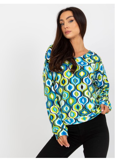 Zelené vzorované tričko