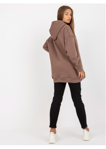Hnedá oversize mikina