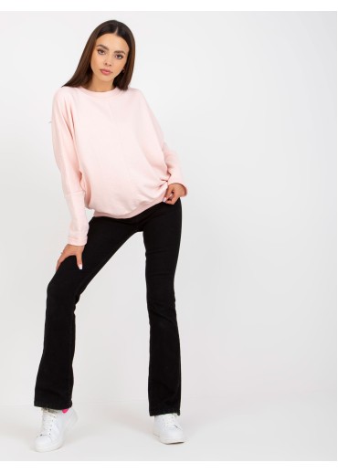 Púdrovo ružová mikina