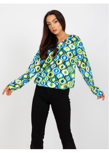 Zelené vzorované tričko