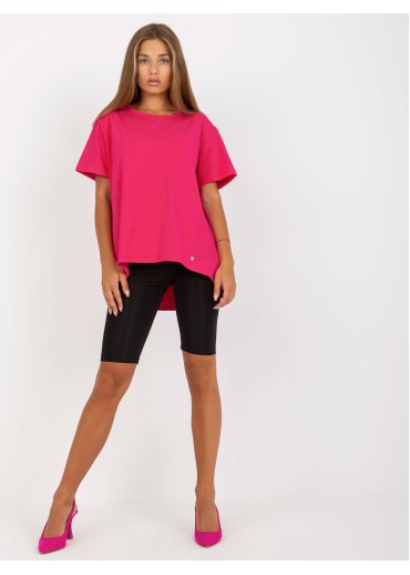 Fuchsiovo ružové asymetrické tričko