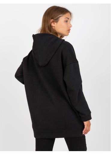 Čierna oversize mikina