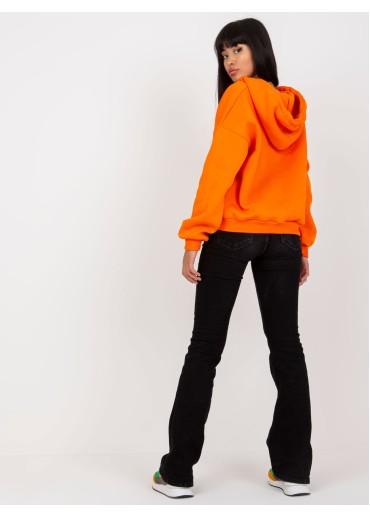 Oranžová basic mikina