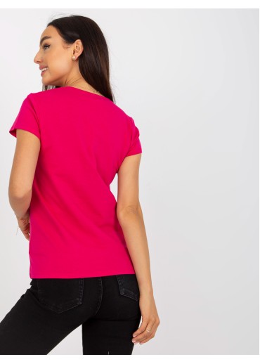 Fuchsiovo ružové basic tričko