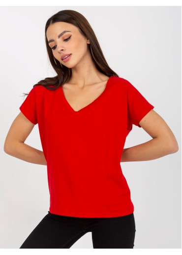 Červené basic tričko