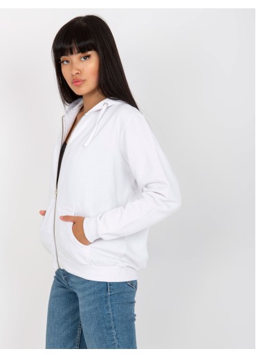 Biela basic mikina