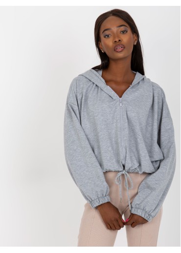 Sivá krátka mikina