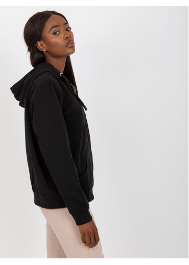 Čierna basic mikina