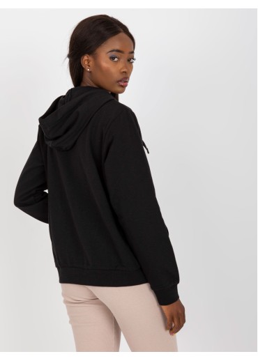 Čierna basic mikina