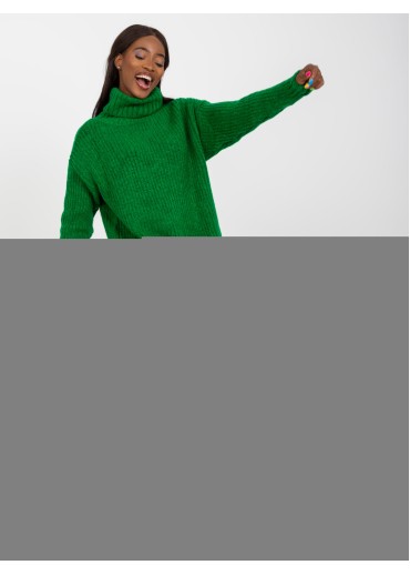 Zelený sveter - rolák