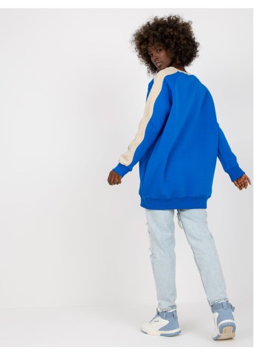 Modrá mikinová tunika