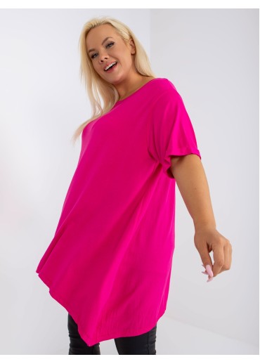 Fuchsiovo ružová tričková tunika