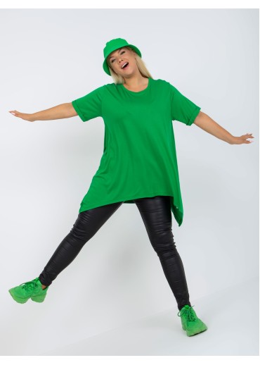 Zelená tričková tunika