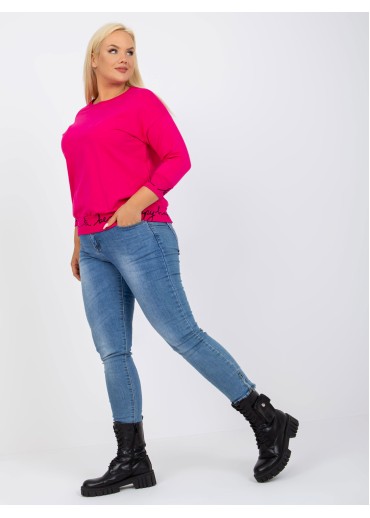 Fuchsiovo ružová mikina