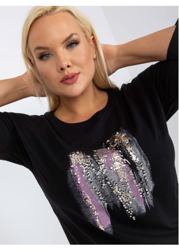 Čierne tričko s potlačou