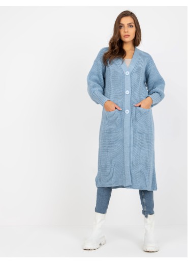 Svetlomodrý kardigán