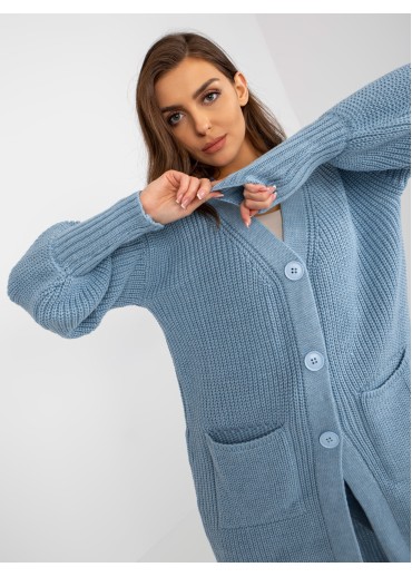 Svetlomodrý kardigán