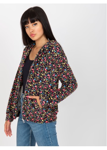 Viacfarebná mikina s kapucňou