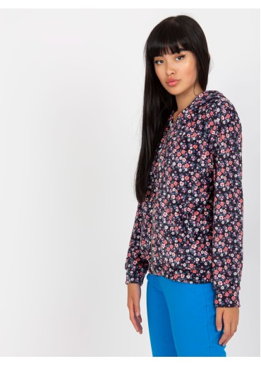 Viacfarebná mikina s kapucňou