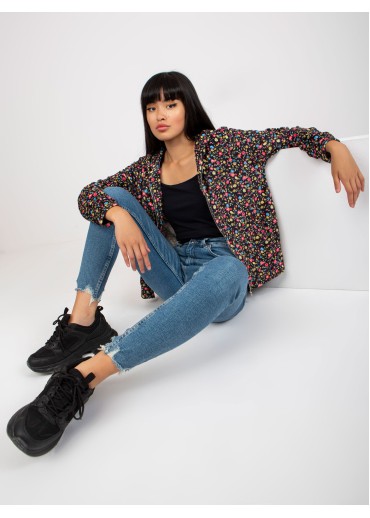 Viacfarebná mikina s kapucňou