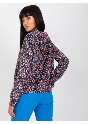 Viacfarebná mikina s kapucňou