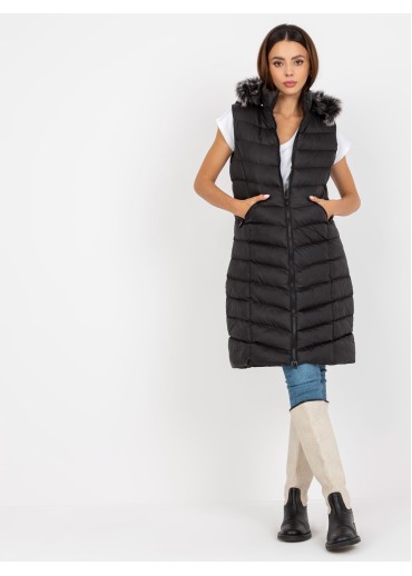 Čierna prešívaná vesta