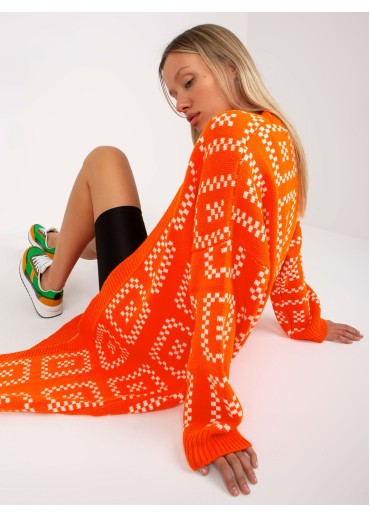 Oranžový kardigán