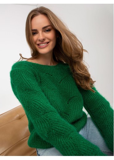 Tmavozelený pulóver
